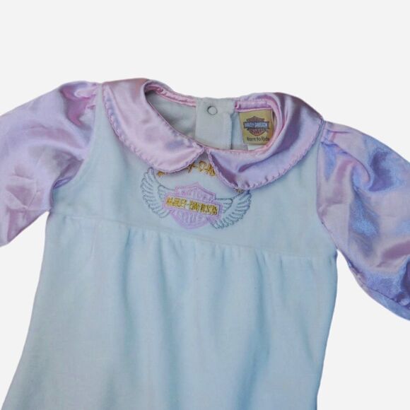 Harley Davidson Vintage Style Onesie, 3-6 Month - Picture 2 of 4